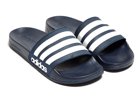 adidas slides navy blue.